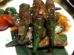 牛肉秋葵卷-立山居酒屋·烧鸟 天妇罗(西北湖店)