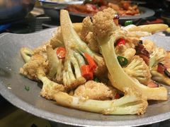 干锅花菜-嘎嘎鸭脑壳(蜀汉路店)