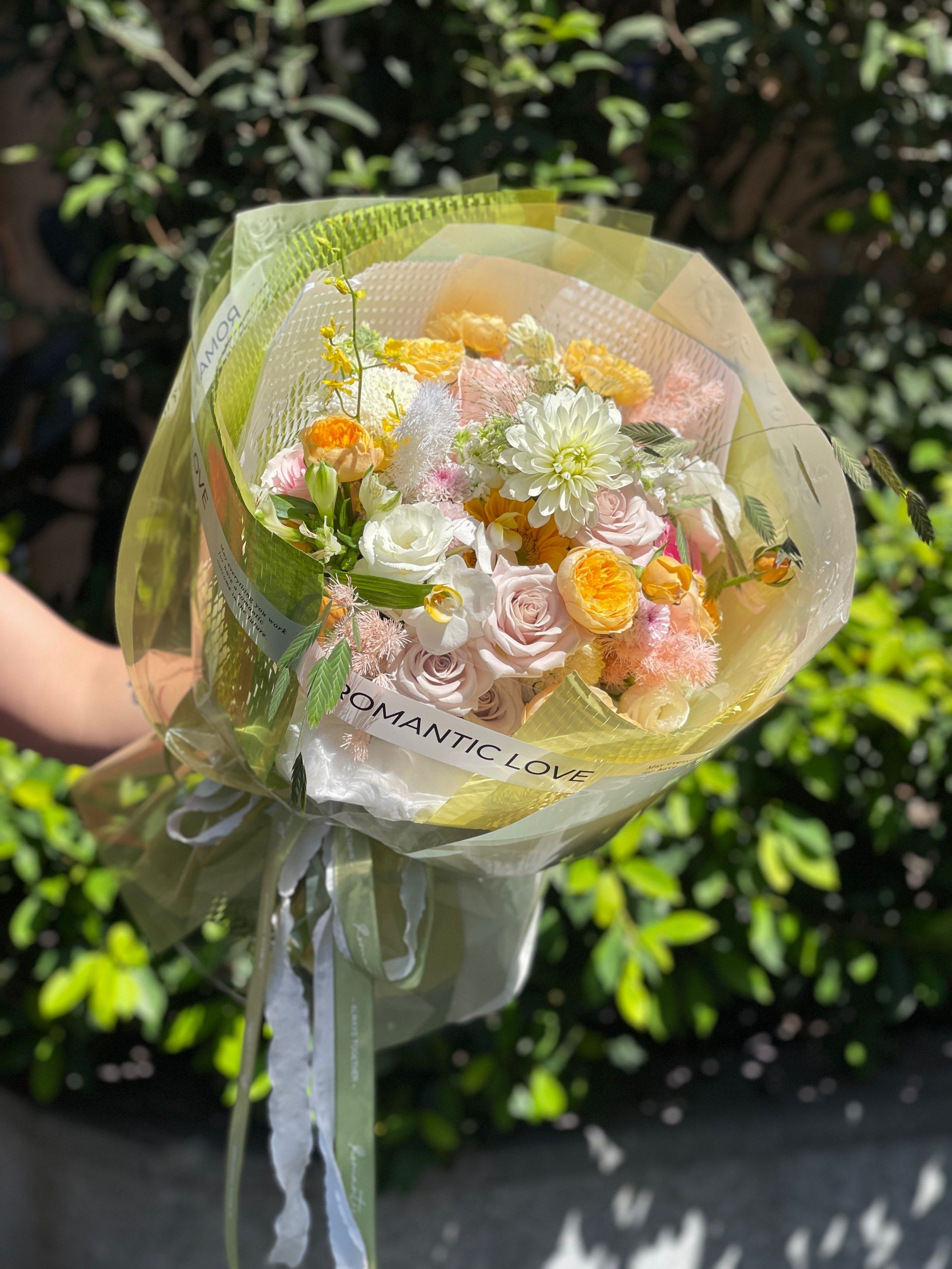 森系自然系花花,充满生命力的花束