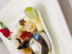 菌香虾球-鲁班张葱烧海参(马庄街店)