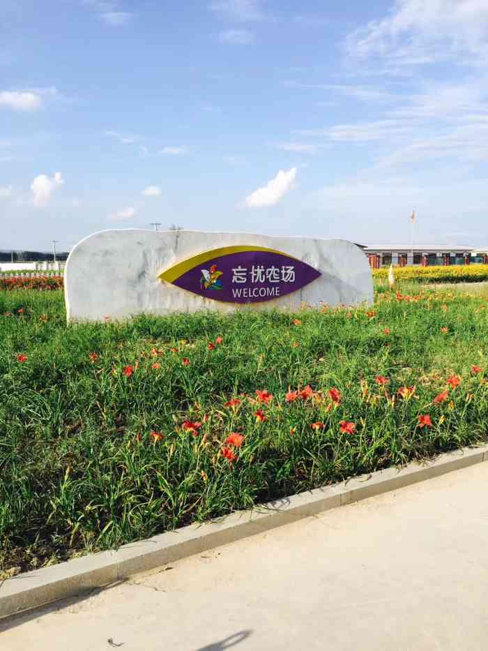 忘忧农场-"七八月份新开的忘忧农场,在高速路边上,面.