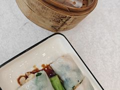 菜心粒鲜虾肠-畔山酒店中餐厅