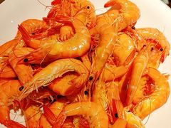 冷盘大虾-广州万富希尔顿酒店·感趣自助餐厅·金秋蟹宴生蚝海鲜刺身烧烤