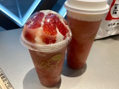 雪山莓莓桂花冻-喜茶(武汉范湖万达广场店)
