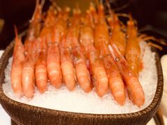 甜虾三色拼盘-花潮料理艺食馆(世欧广场店)