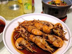 经典油爆虾-日出青木·杭帮菜名店