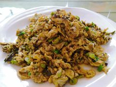 香椿炒蛋-浔味·山屿湖·正宗淳牌全鱼宴老字号
