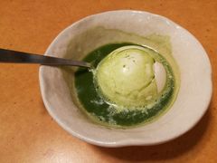 抹茶浇冰淇淋-蟹道乐(道顿堀本店)
