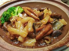 鲍汁花胶扣鹅掌花菇-渔意楼·驰名沙田乳鸽(五羊旗舰店)