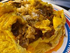 滑蛋包五香肉丁饭-敏华冰厅(平安金融中心店)