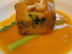 黄焖雪菌碧绿豆腐-杭州西子湖四季酒店·金沙厅