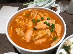 虾汤煮手工鲜腐竹-四道菜·福建菜馆(新街口金鹰店)