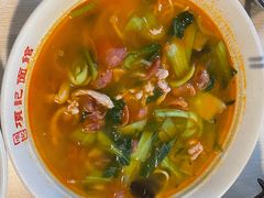 香肠肉丝面-项记面馆(明瓦廊店)