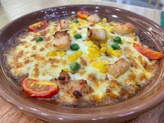 嫩烤黑椒鸡肉芝士多利亚饭-优优西里·意式餐厅(福州金融街万达店)