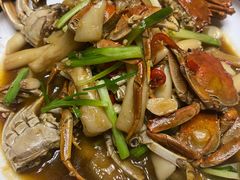 梭子蟹炒年糕-裸心园农庄