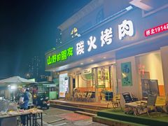 -山野的朋友露营炭火烤肉