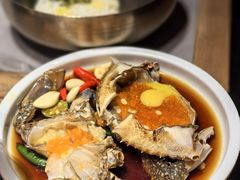 草家招牌酱油蟹-草家酱蟹炭火烤肉店(珲春南路一店)