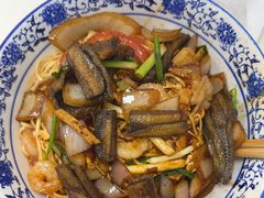 虾爆鳝肉丝拌川-复兴面王(河东路起源店)