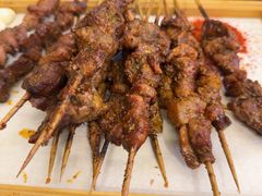 -劳动公园新疆人烤腰子