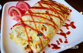 Golden Egg Wrapped Rice