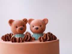 -咖咖熊蛋糕定制·英国蓝风车动物性淡奶油