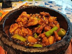石锅杭椒牛蛙-桂满陇天书(南京德基旗舰店)