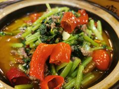 青菜牛肉-郑件洋芋饭庄