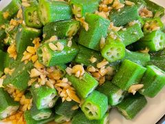 白灼秋葵-津菜宋记老房子(鼓楼店)