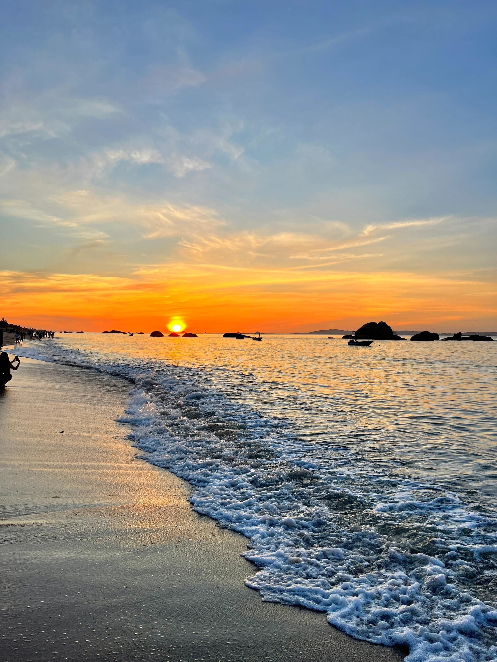 厦门📍黄厝海滩🏖️绝美日出🌅🌊?