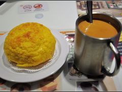 丝袜奶茶+冰火菠萝油-新大咀港式茶餐厅(宝山万达店)