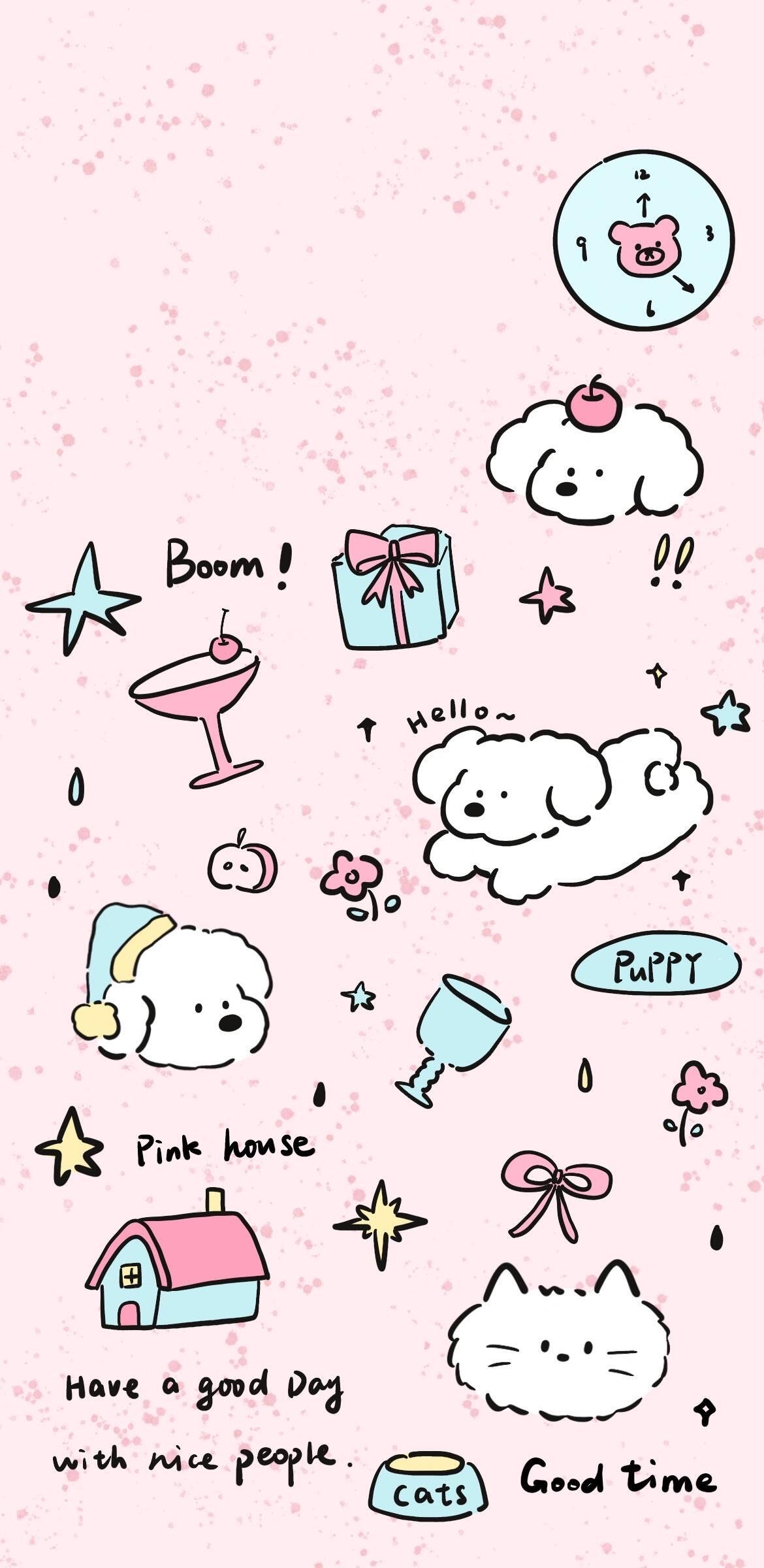 没啥可写的,送大家几张可爱风的壁纸吧