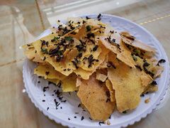 玉米片炒干菜-洪福饭店·十八年老店