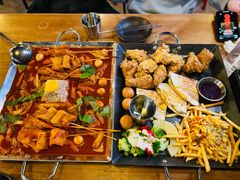 鱼饼火山炒年糕-包装马车·韩国料理·포장마차