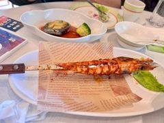 烤深海大虎虾-开海·红岛海鲜虾水饺(石老人店)