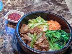 黑毛猪石锅拌饭-猪啊牛呀羊啊铜盘烤肉(正大广场店)