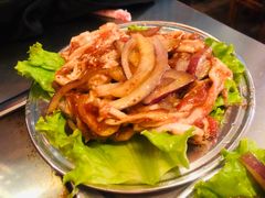 秘制五花肉-老姐石板烧烤+铜炭火锅(总店)