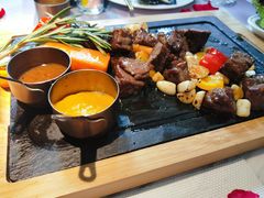田园澳洲骰子牛肉-蜜桃花开·中西融合菜E&W(南长街店)