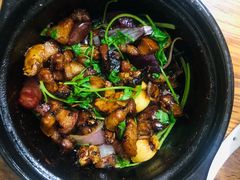 腊肠排骨煲-海口滨海新村143号海南老字号炒菜店