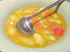 笋干丝瓜番茄汤-虎哥私房菜(馒头山店)