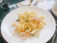 芦笋虾仁炒蛋-野蔓果·山野菜(西湖景区·龙井茶田店)