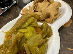 老汤干豆腐拼油燜尖椒-张包铺(道外店)