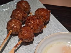 鸡软骨丸子配温泉蛋-山葵家·创意料理(宁波来福士店)