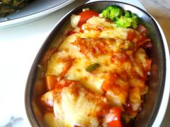 葡汁焗猪扒饭-绿茵阁牛扒餐厅(客村店)