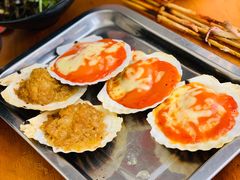 蒜蓉焗扇贝（熟蒜）3个-炒豆合作社(东四总店)