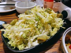 拌白菜心-老红桥炸灌肠牛肚锅烧烤(定福庄店)