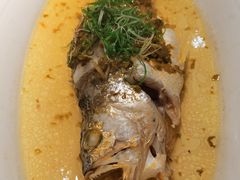 雪菜蒸野生大黄鱼-麟1929(外滩店)