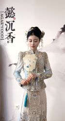 -懿沉香中式嫁衣礼服秀禾服龙凤褂马来褂旗袍总店