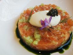 挪威烟熏三文鱼水晶黄瓜香槟奶油-福楼法餐厅FLO