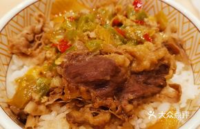 Three Pepper Beef Donburi