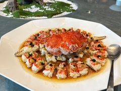 蛋白蒸阿拉斯加蟹-世博源公馆·本帮融合菜·主题包厢·江景餐厅